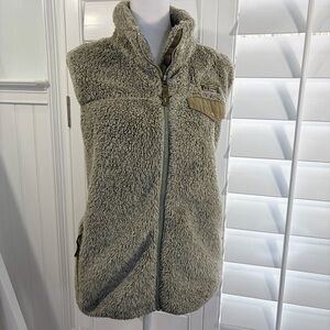 L.L. Bean Unisex Sherpa Vest - Olive